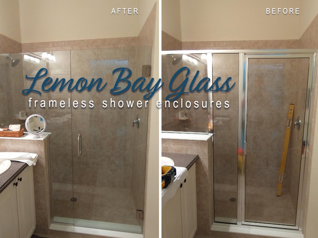 Frameless-Glass-Shower-Frameless Enclosures_Lemon-Bay-Glass-before-after_080621-copy