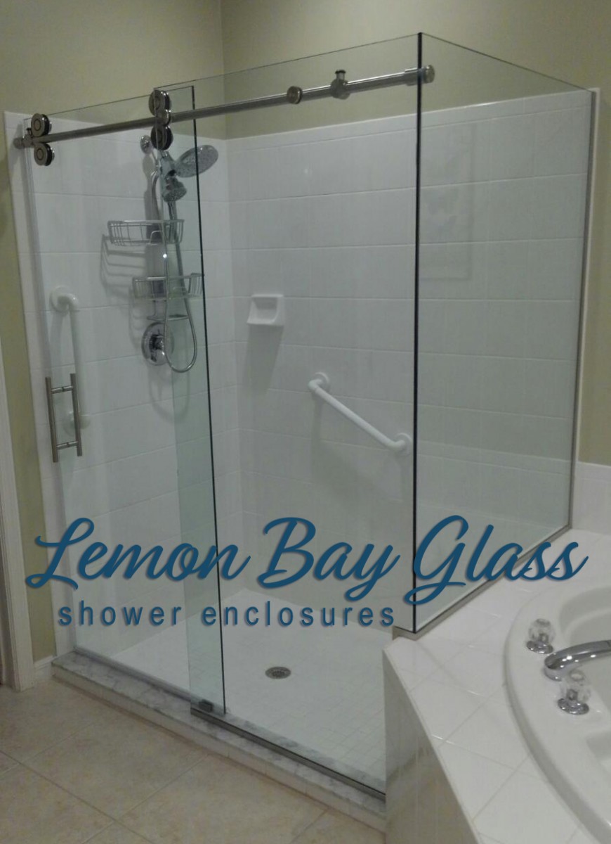 LemonBayGlass_Sliding Door Enclosures_PL60_side-glass-panel_101620