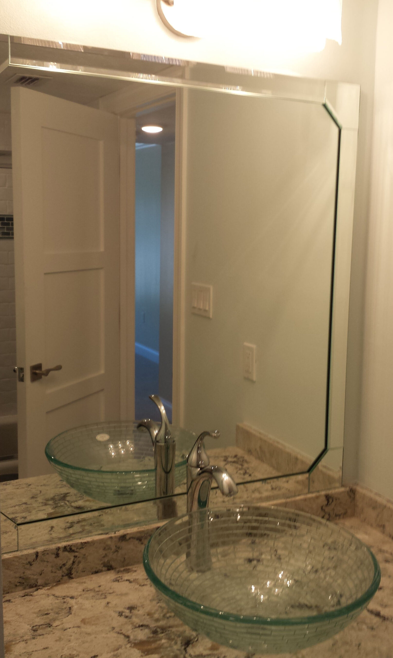 Beveled Mirror from Lemon Bay Glass · Lemon Bay Glass
