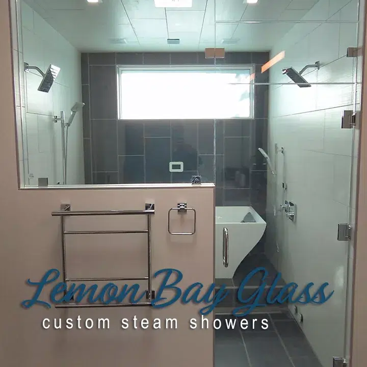 Lemon Bay Glass - Custom Steam Shower Enclosure - Wet Room Installation - Manasota Key