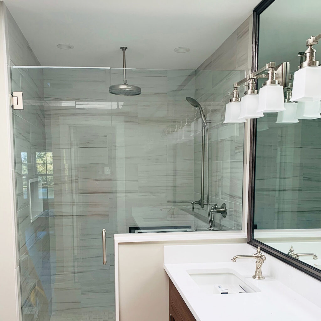 Shower Enclosure and Vanity Mirror - Lemon Bay Glass Englewood FL