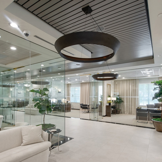 Commercial Glass - Interior Office Glass Walls - SQ - Lemon Bay Glass Commercial Division