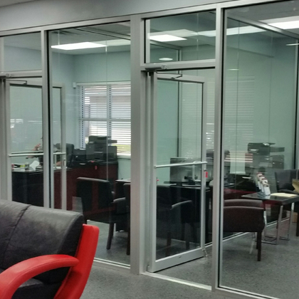 Lemon Bay Glass - Commercial Glass - Glass Office Walls - Glass Office Doors