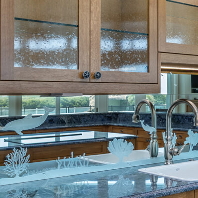 Lemon Bay Glass - Custom Glass Solutions - Etched Glass - Glass Cabinet Fronts