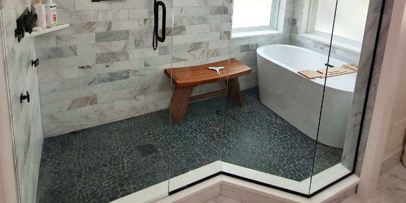 Lemon Bay Glass - Custom Showers - Wet Room Shower Enclosure